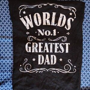 Brand New with Tag Men's T-shirt Shirt (Worlds No. 1 Greatest Dad) Size 3XL